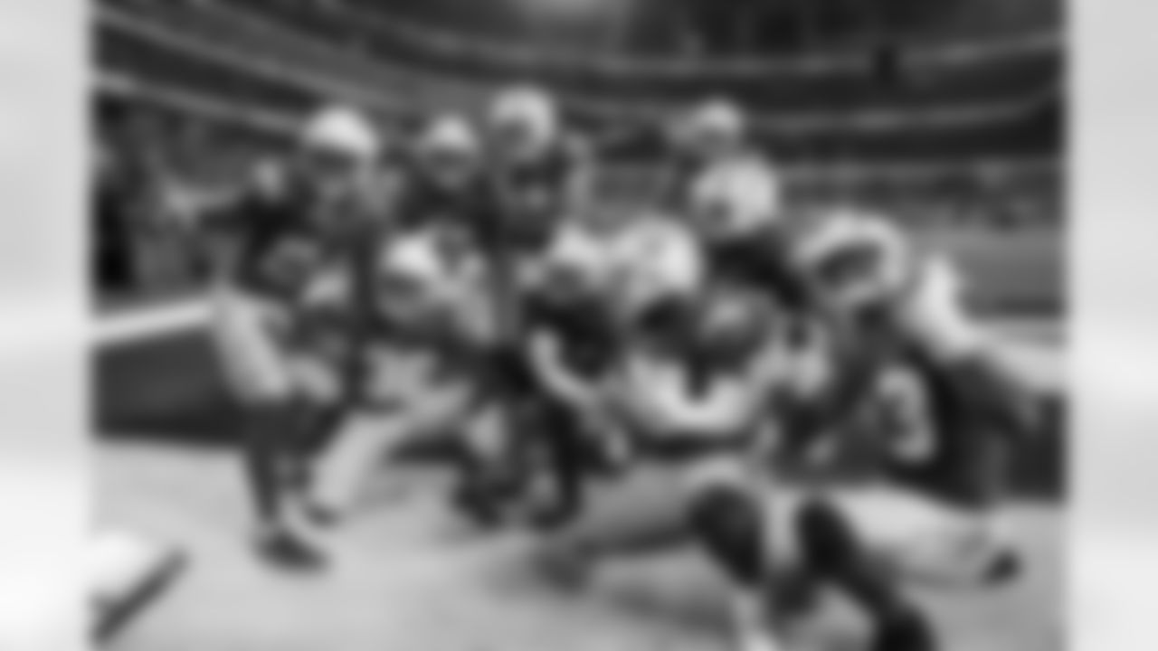 LB Marlowe Wax (58), TE Tucker Fisk (42), RB Trayveon Williams (38), LB Del'Shawn Phillips (53), DB Deane Leonard (33), LS Josh Harris (47), P JK Scott (16) and OLB Tuli Tuipulotu (45)