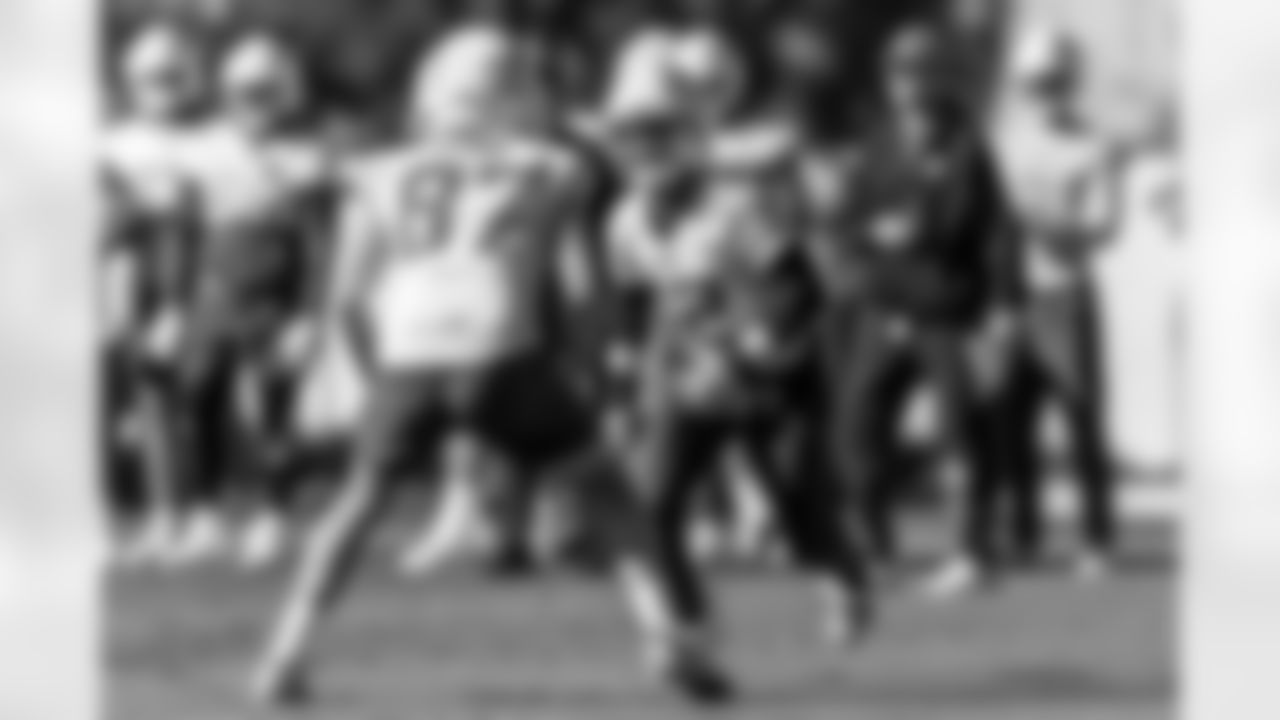 The Los Angeles Chargers practice on Wednesday, January 7, 2026 at The Bolt in El Segundo, CA.