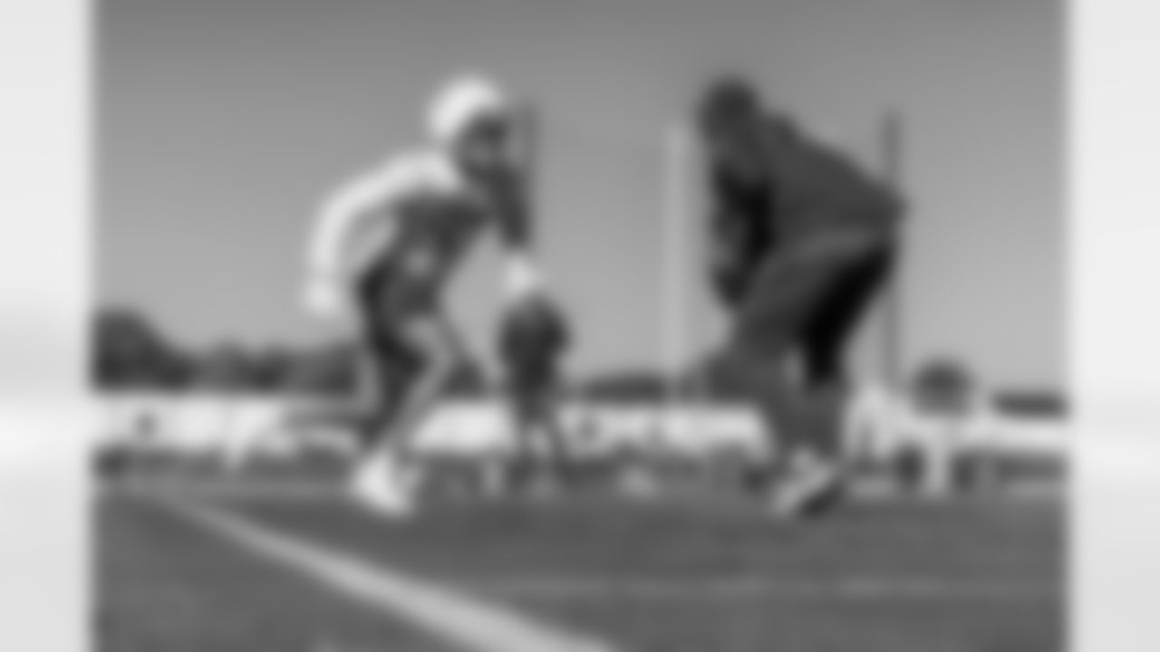 The Los Angeles Chargers practice on Friday, November 7, 2025 at The Bolt in El Segundo, CA.