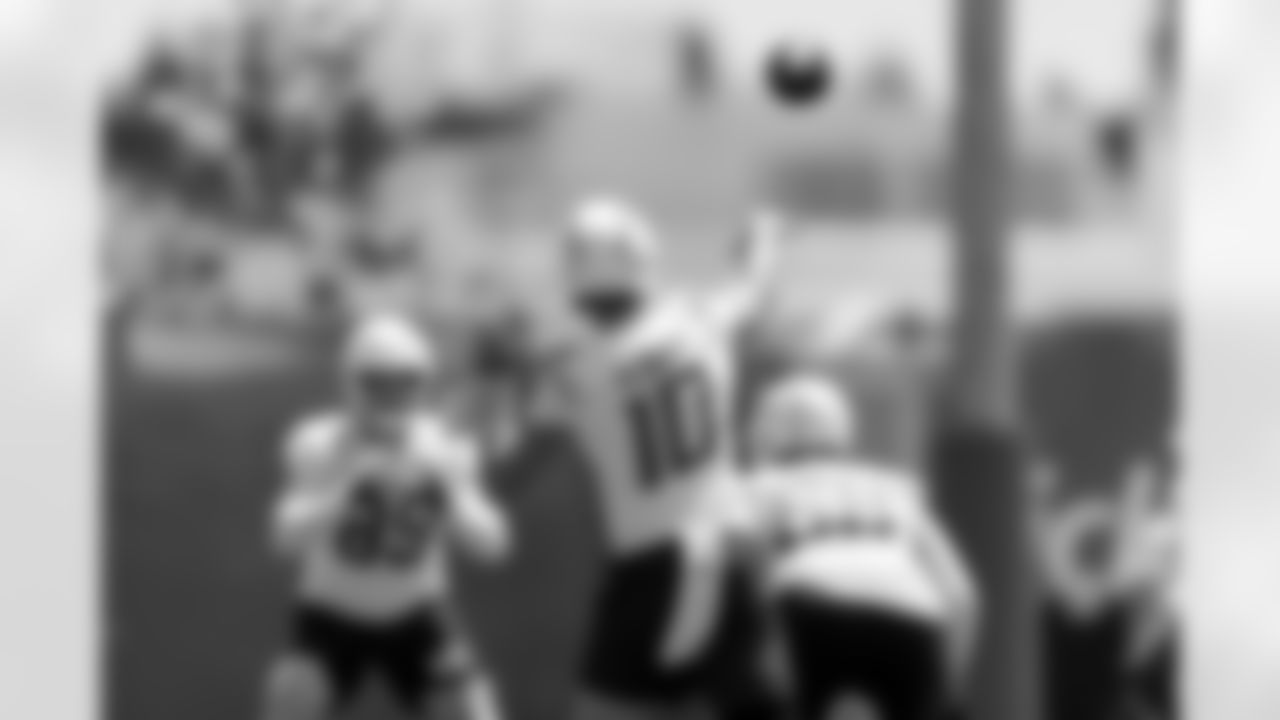 The Los Angeles Chargers practice at Training Camp on Tuesday, July 29, 2025 at The Bolt in El Segundo, CA.