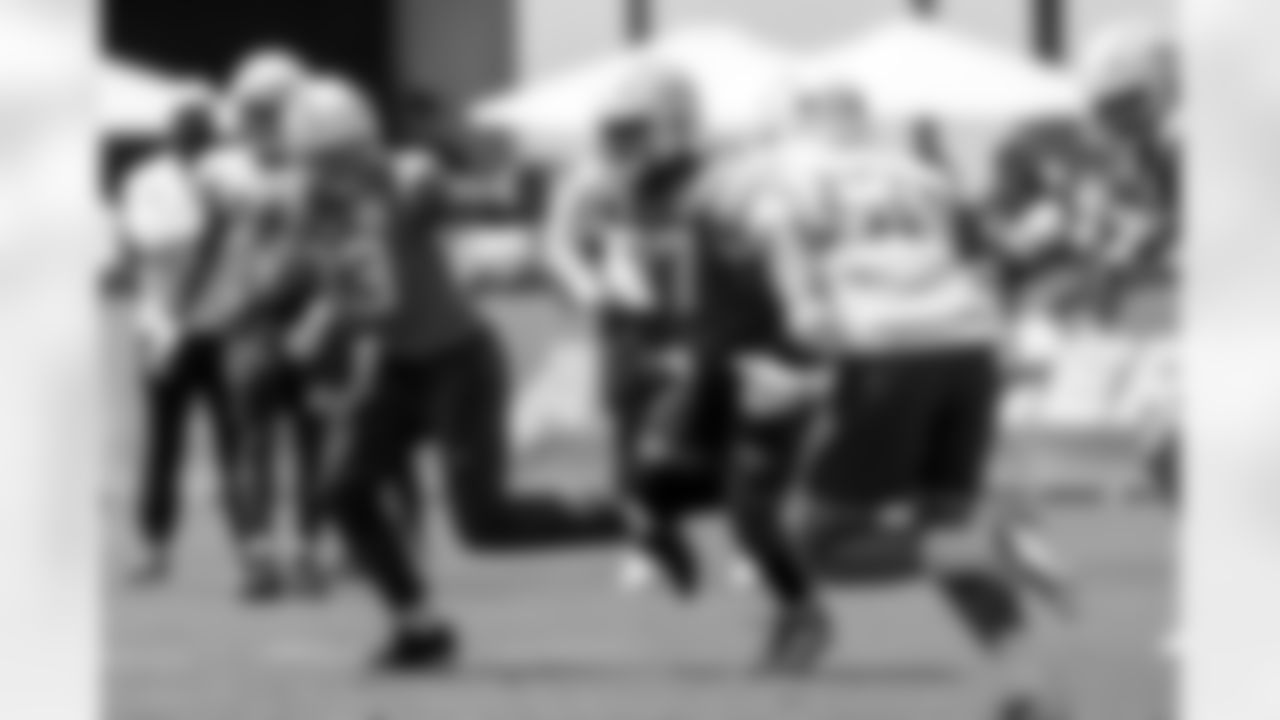 The Los Angeles Chargers practice at Training Camp on Sunday, August 3, 2025 at The Bolt in El Segundo, CA.