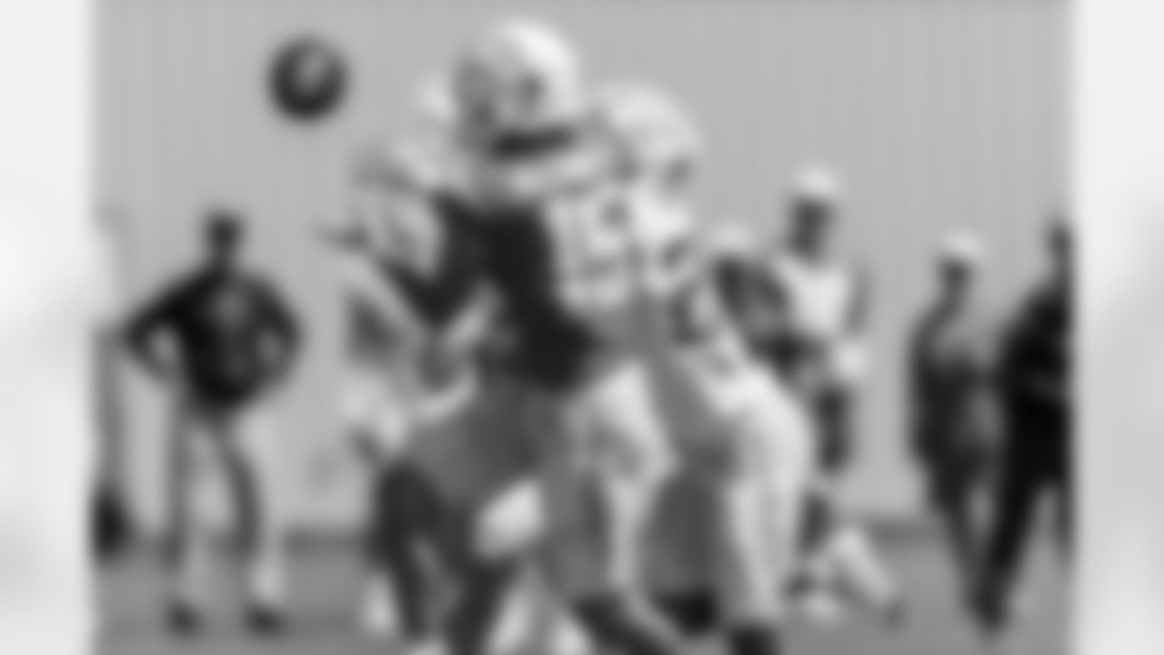 The Los Angeles Chargers practice at Training Camp on Monday, August 12, 2024 at The Bolt in El Segundo, CA.