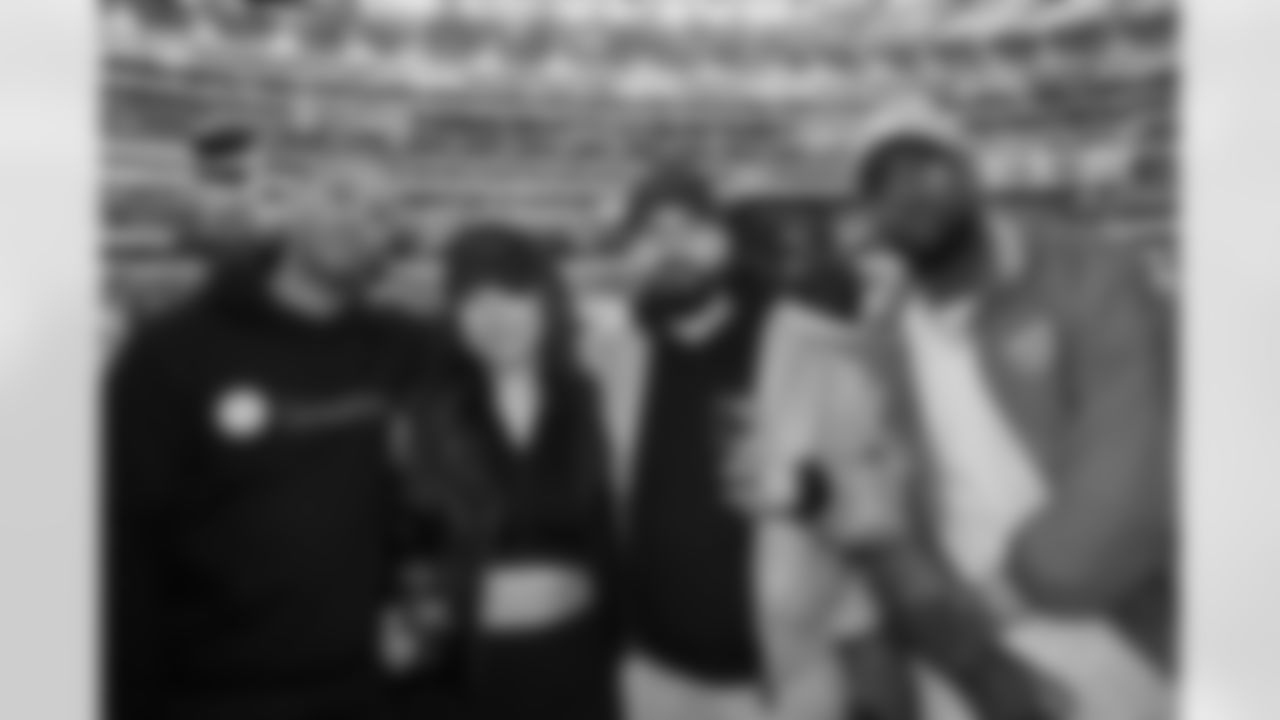 DJ Valentino Khan and friends attend an NFL game between the Los Angeles Chargers and Kansas City Chiefs on Sunday, Jan. 7, 2023 in Inglewood, CA.