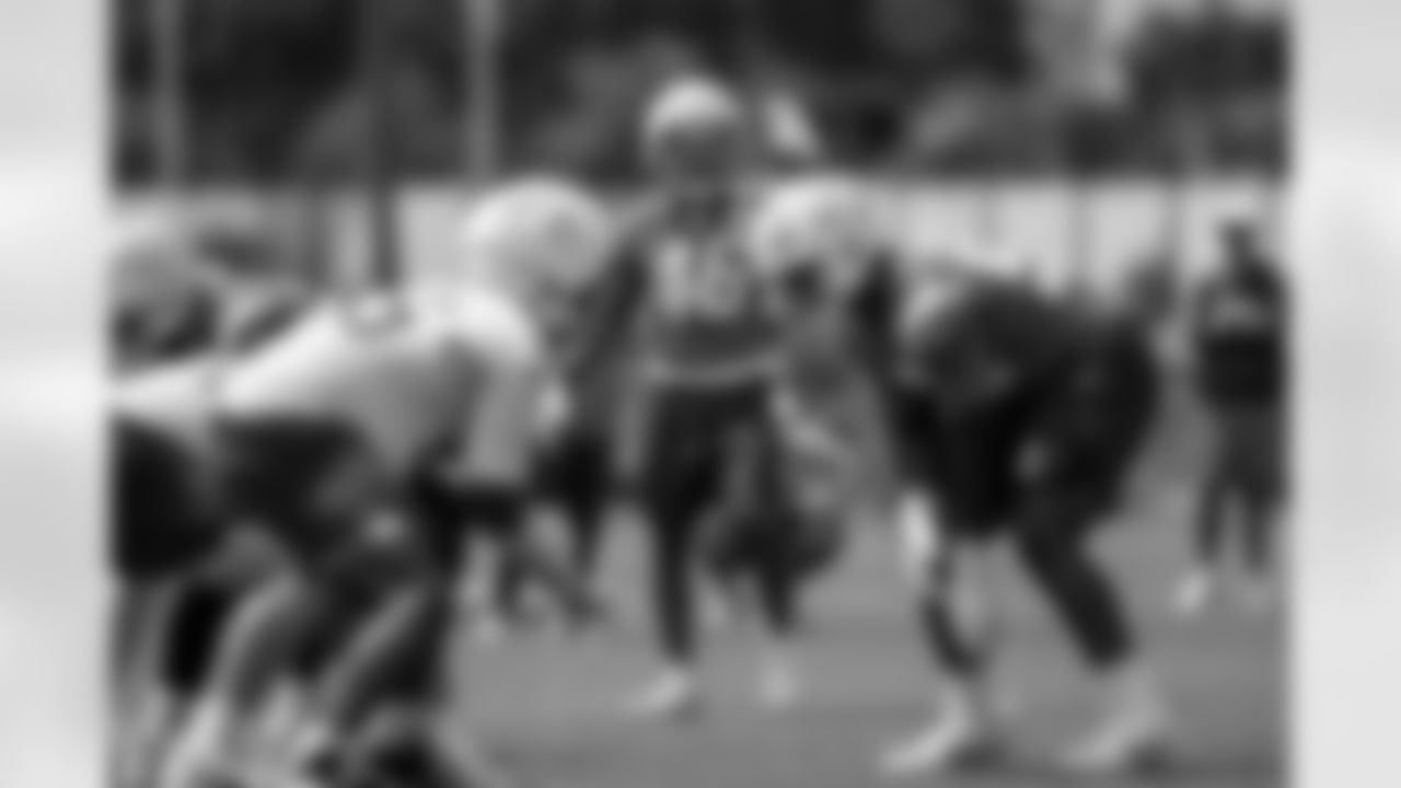 The Los Angeles Chargers practice at Training Camp on Thursday, August 21, 2025 at The Bolt in El Segundo, CA.