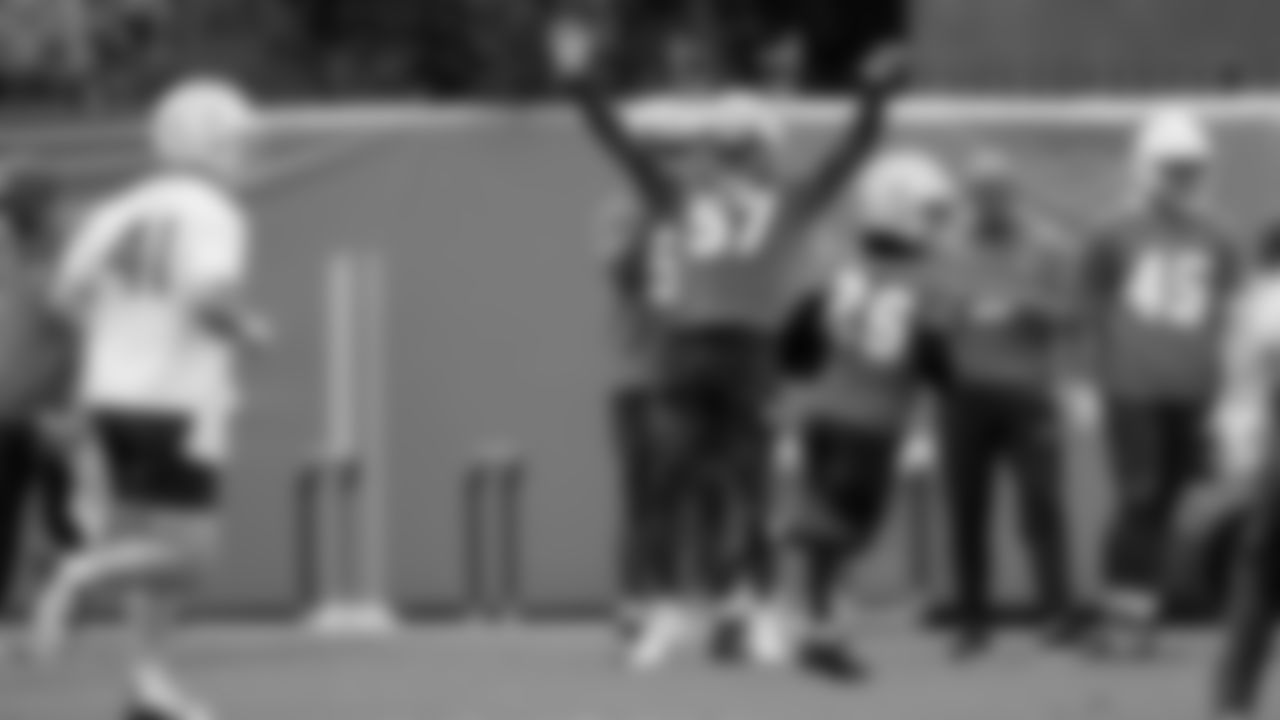 The Los Angeles Chargers hold OTA's on Monday, May 20, 2024 at Hoag Performance Center in Costa Mesa, CA.