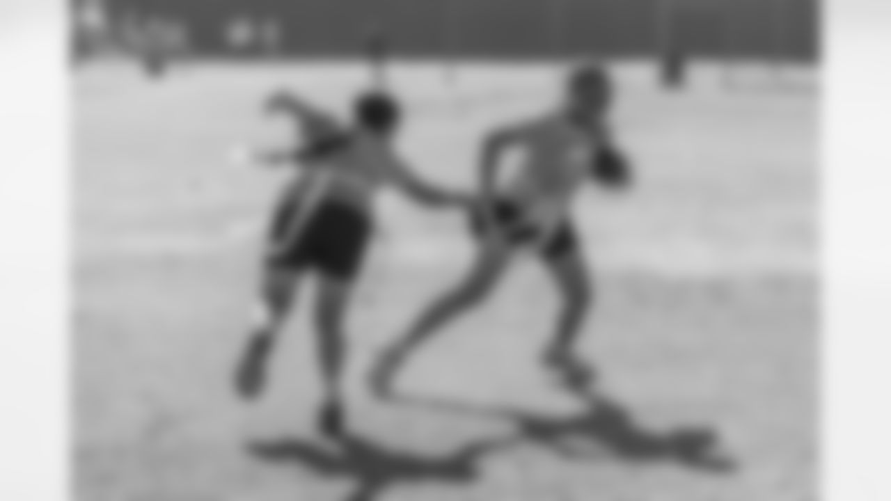 The Los Angeles Chargers host a girls flag football camp on Tuesday, December 02, 2025 at St. Joseph High School in Lakewood, CA.