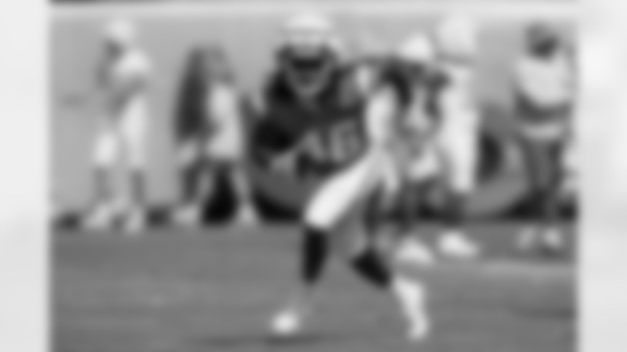 The Los Angeles Chargers hold Rookie Mini-Camp on Friday, May 10, 2024 at Hoag Performance Center in Costa Mesa, CA.