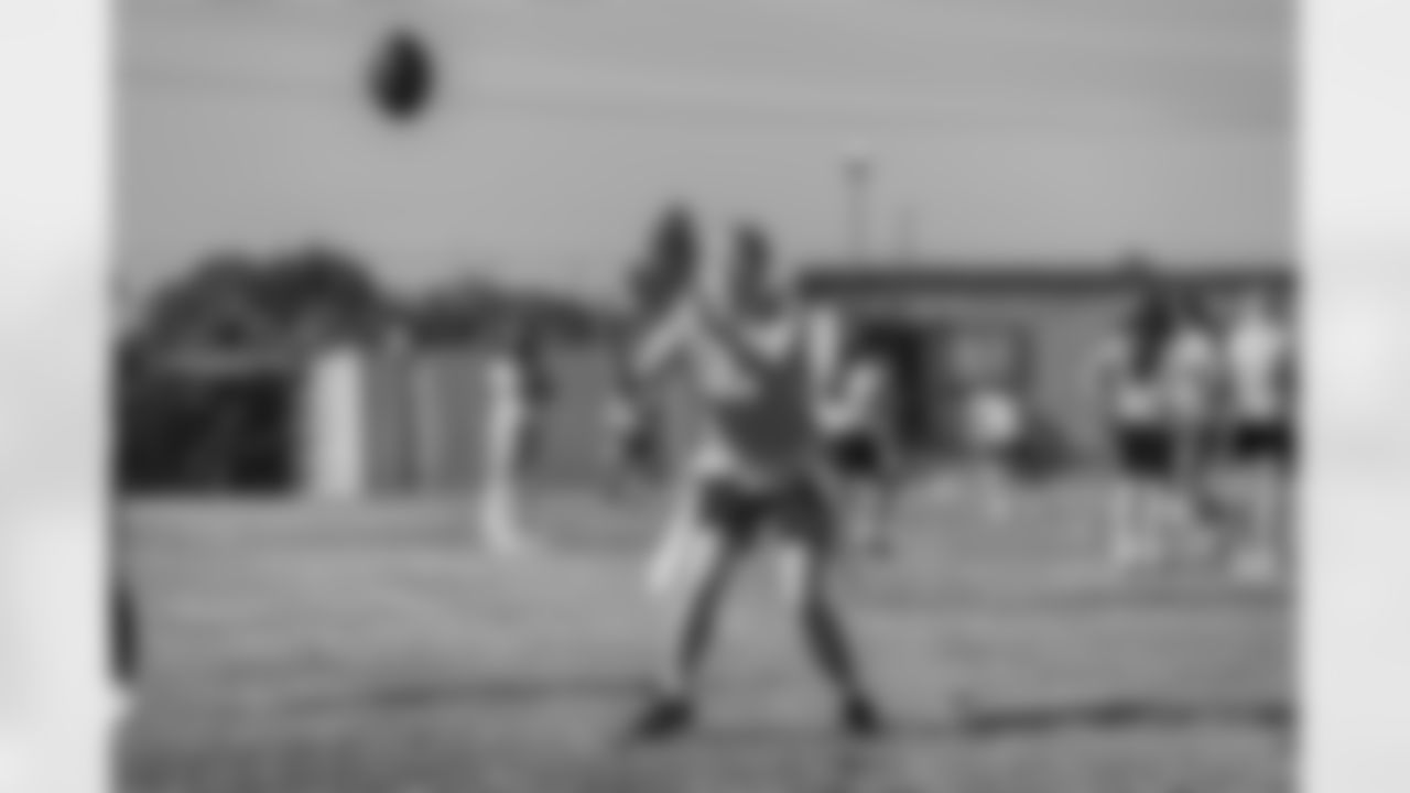 The Los Angeles Chargers host a girls flag football camp on Tuesday, December 02, 2025 at St. Joseph High School in Lakewood, CA.