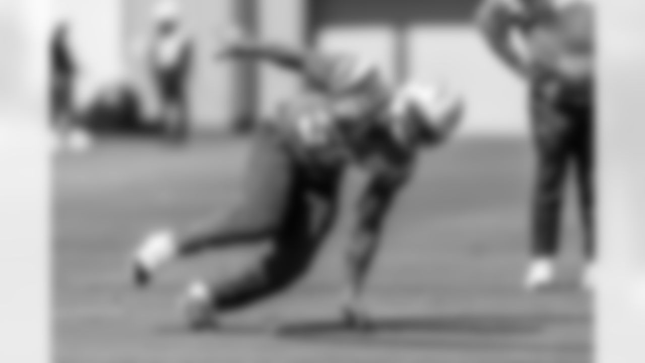 The Los Angeles Chargers practice on Thursday, September 11, 2025 at The Bolt in El Segundo, CA.