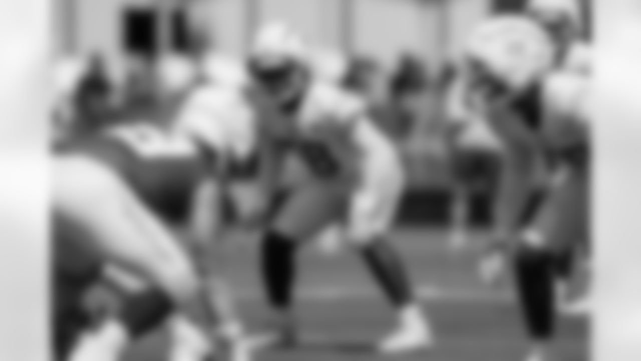 The Los Angeles Chargers practice at Training Camp on Thursday, July 17, 2025 at The Bolt in El Segundo, CA.