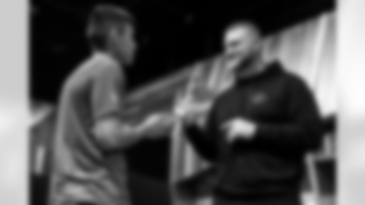 The Los Angeles Chargers sign Tyler Biadasz on Friday, March 6, 2026 at The Bolt in El Segundo, CA.