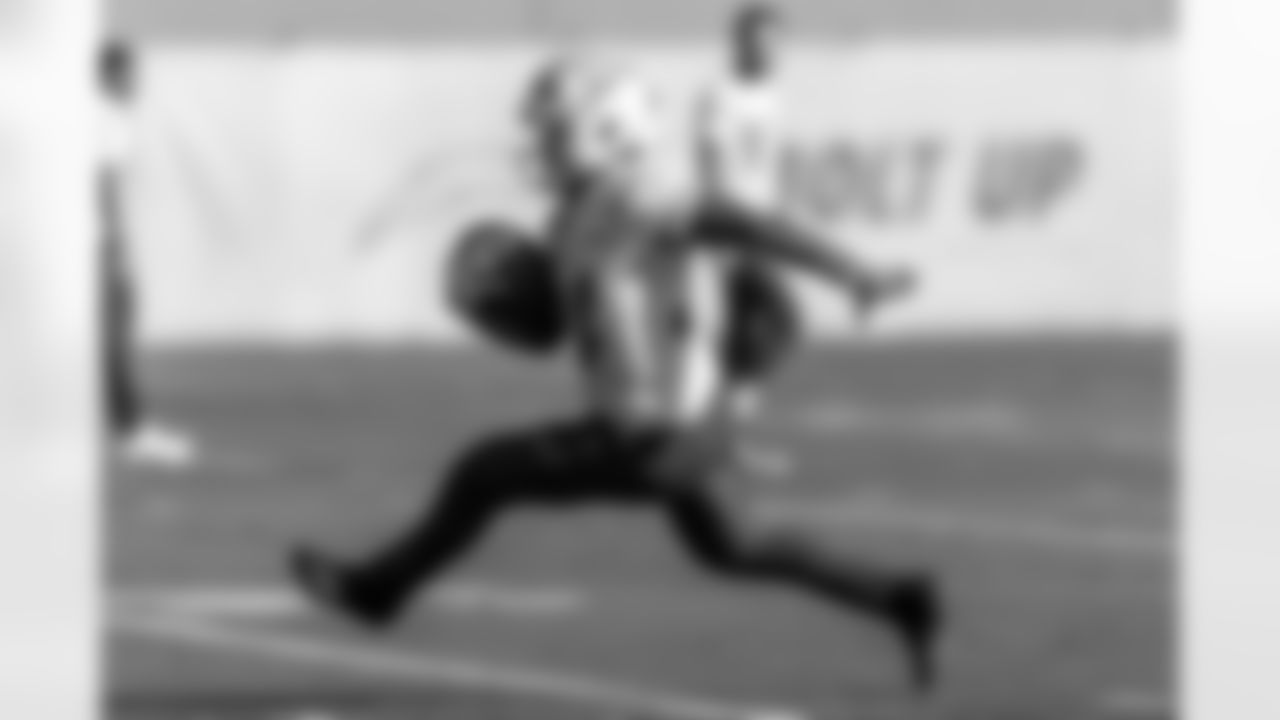 The Los Angeles Chargers practice on Thursday, January 2, 2025 at The Bolt in El Segundo, CA.