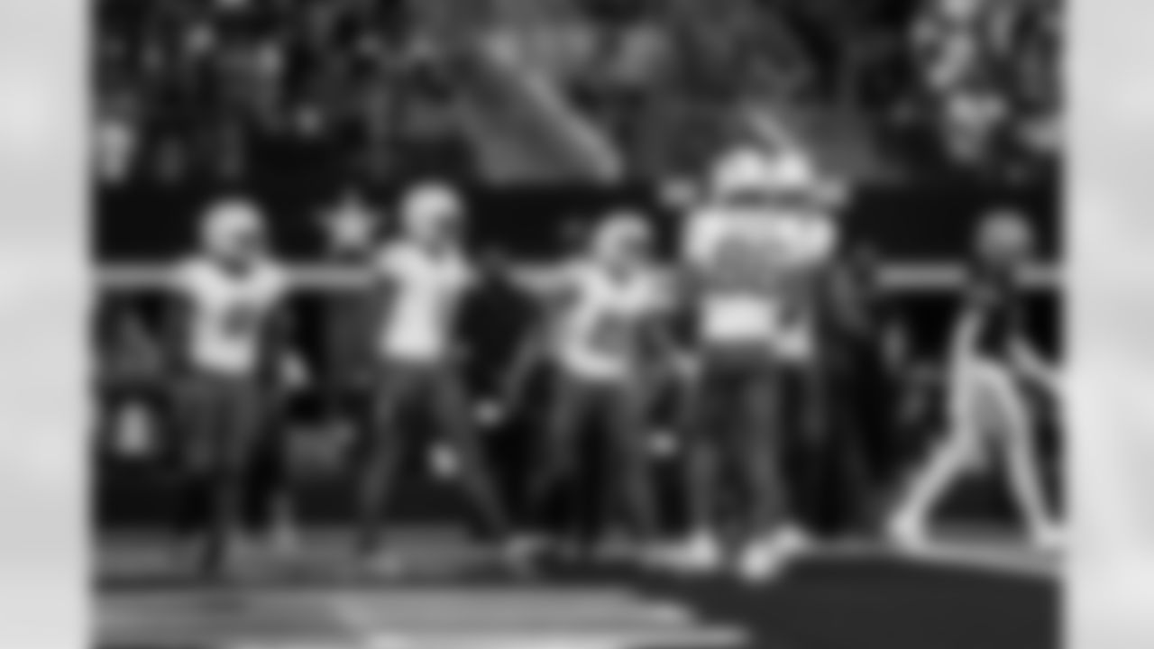 WR Quentin Johnston (1), WR Ladd McConkey (15) and TE Oronde Gadsden (86)