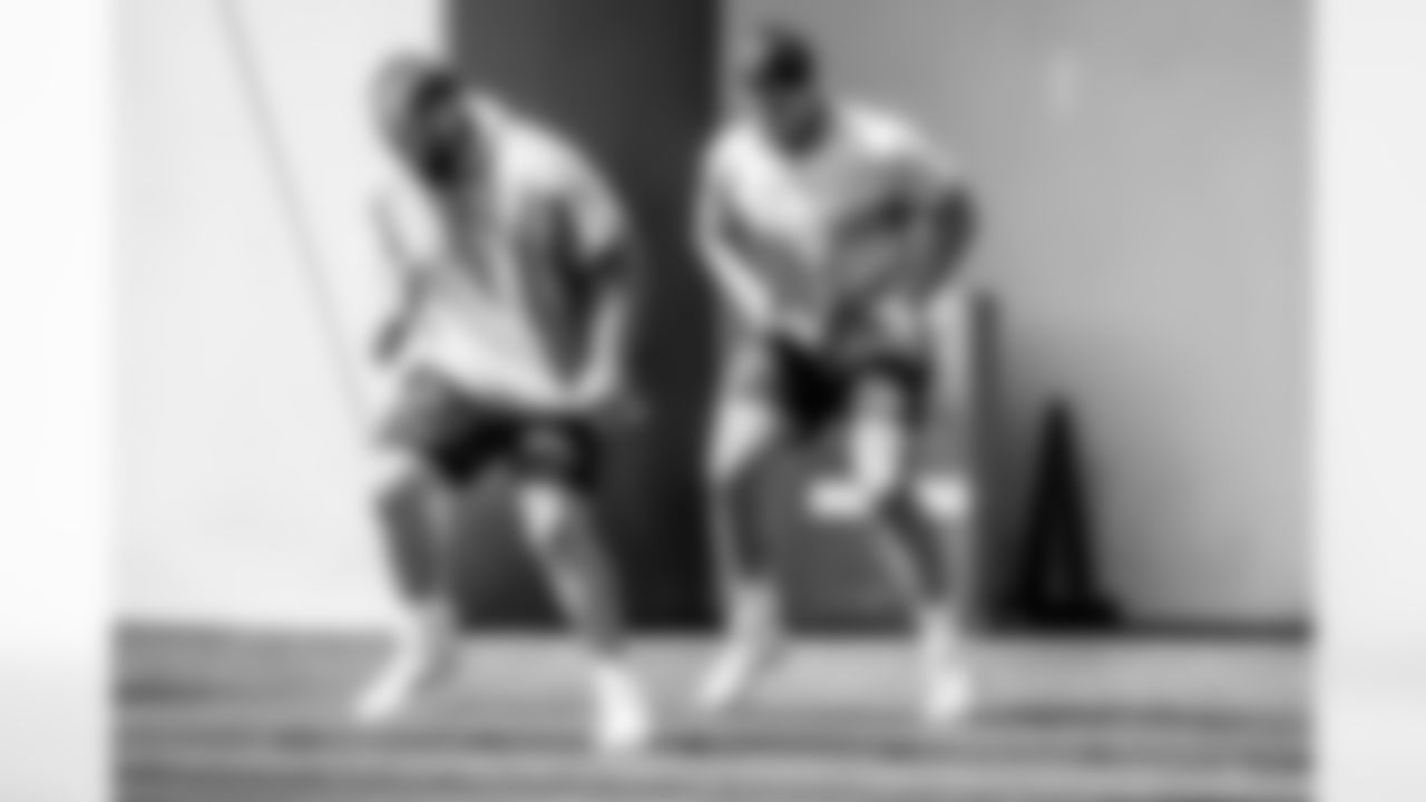 Los Angeles Chargers players participate in Phase 1 of the offseason program on Tuesday, April 22, 2025 at The Bolt in El Segundo, CA.