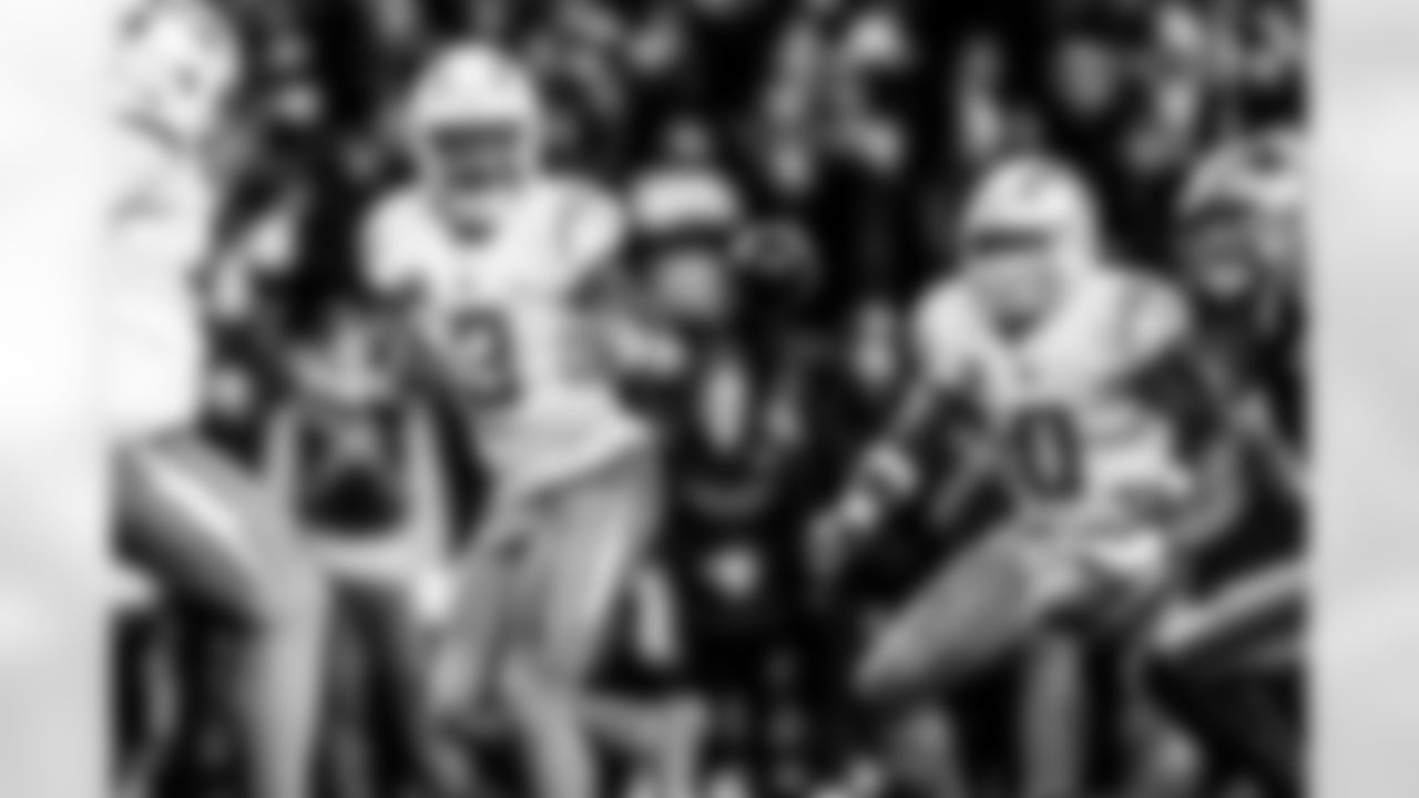 Take a look back at the Chargers Wild Card matchup with the Patriots in monochrome.