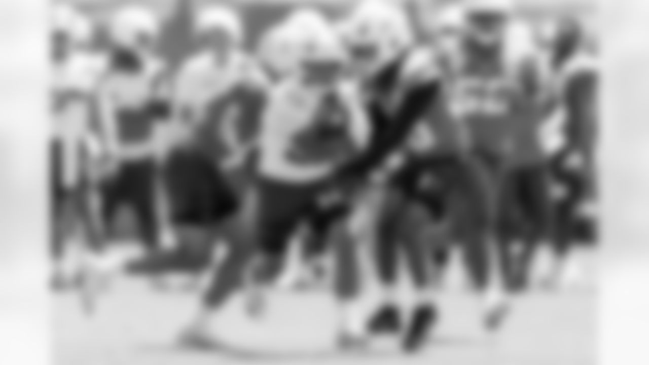 The Los Angeles Chargers practice at Training Camp on Tuesday, July 29, 2025 at The Bolt in El Segundo, CA.