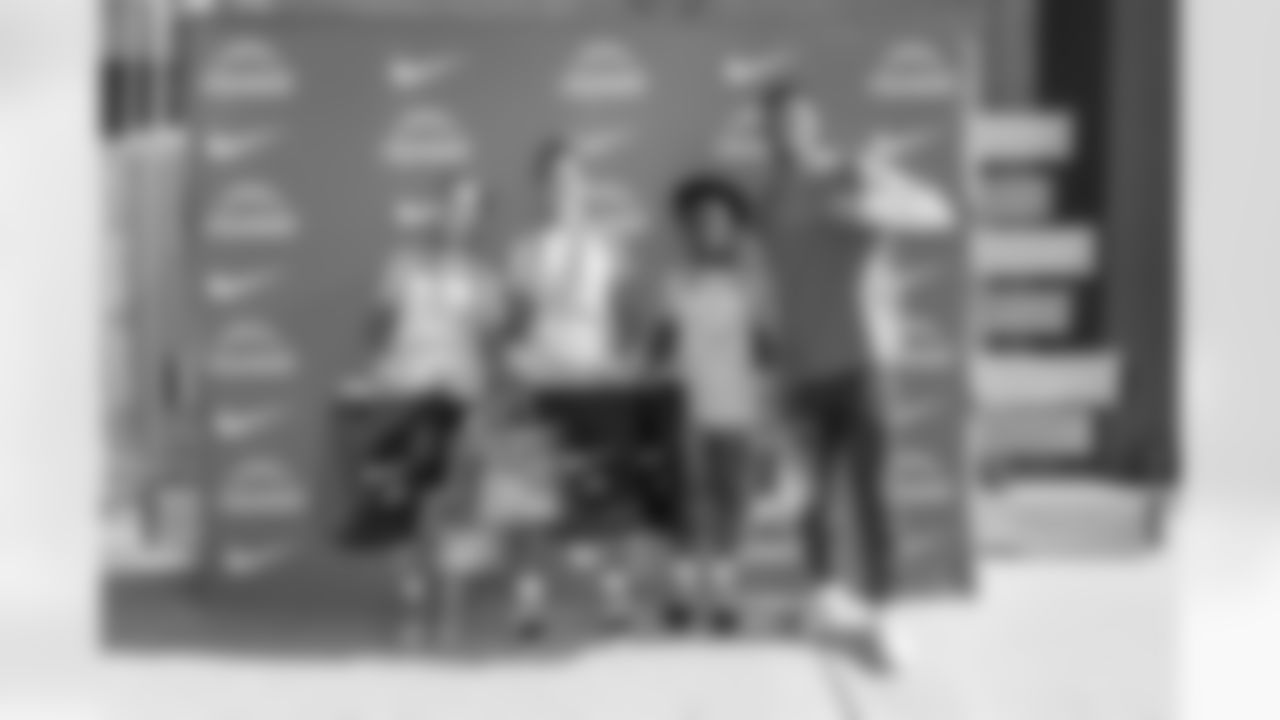 The Los Angeles Chargers host a girls flag football camp on Tuesday, December 02, 2025 at St. Joseph High School in Lakewood, CA.