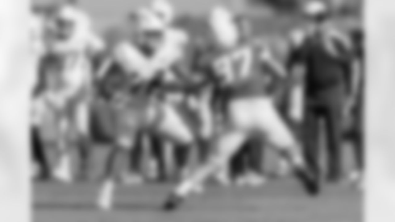 The Los Angeles Chargers practice at Training Camp on Thursday, August 1, 2024 at The Bolt in El Segundo, CA.