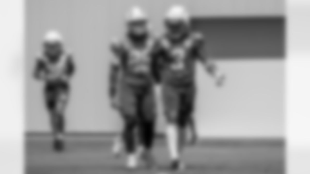 The Los Angeles Chargers practice at Training Camp on Tuesday, August 19, 2025 at The Bolt in El Segundo, CA.