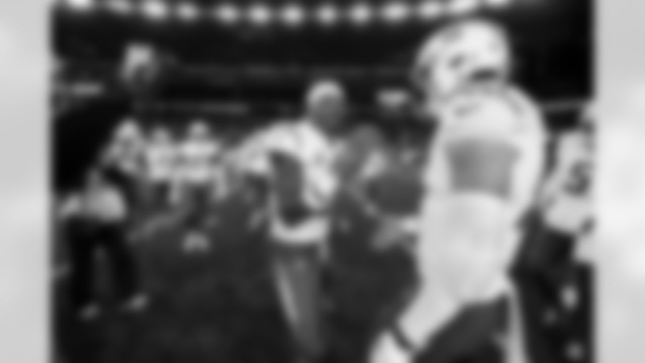 S Derwin James Jr. (3) and QB Justin Herbert (10)