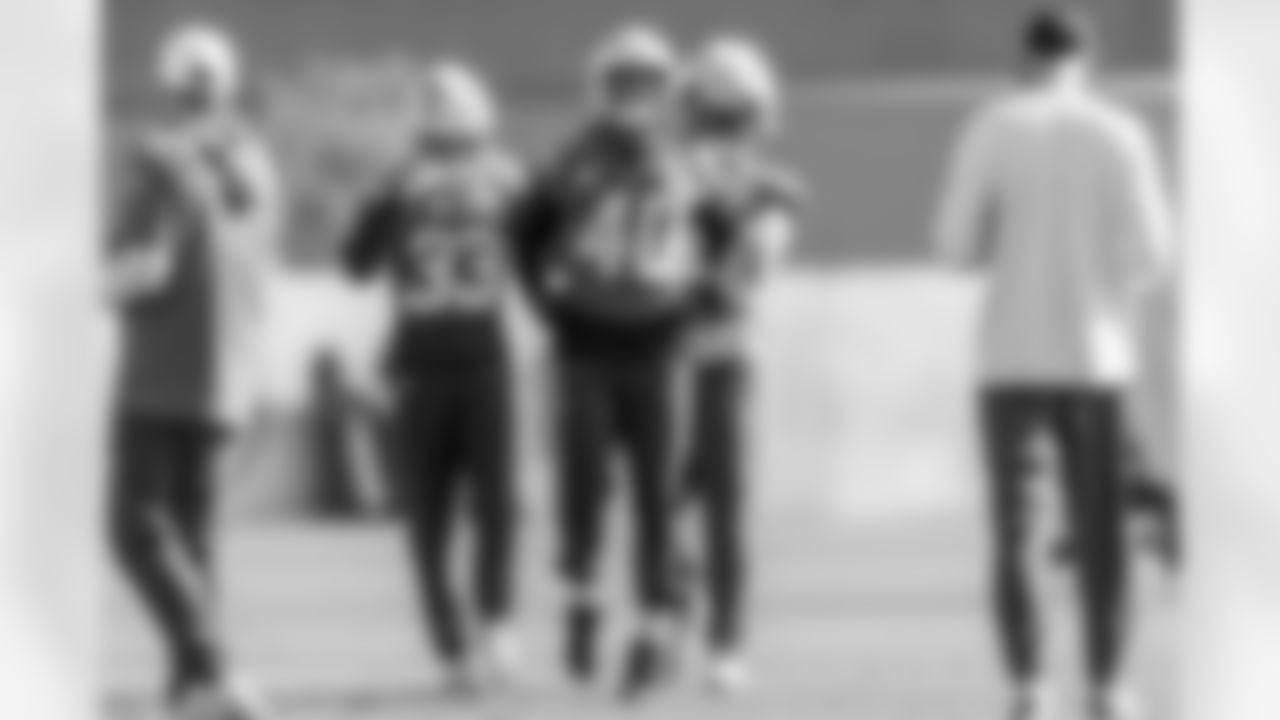 The Los Angeles Chargers practice on Friday, December 19, 2025 at The Bolt in El Segundo, CA.