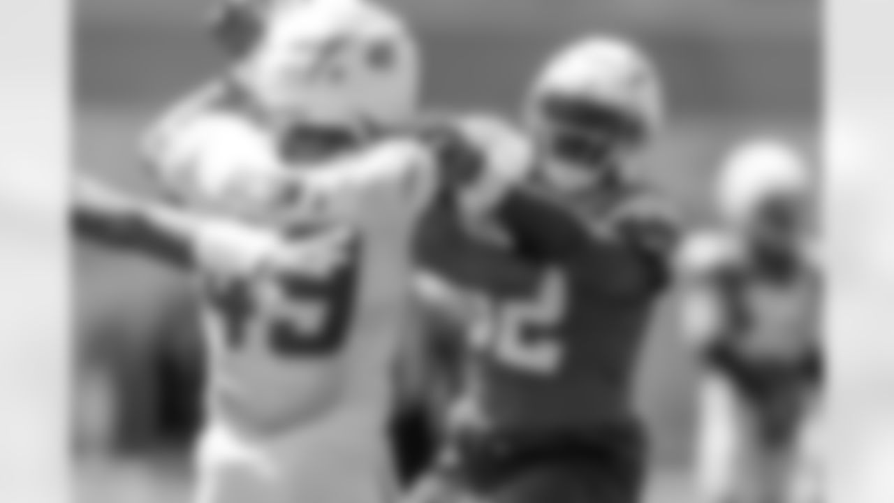 The Los Angeles Chargers practice at Training Camp on Monday, August 18, 2025 at The Bolt in El Segundo, CA.