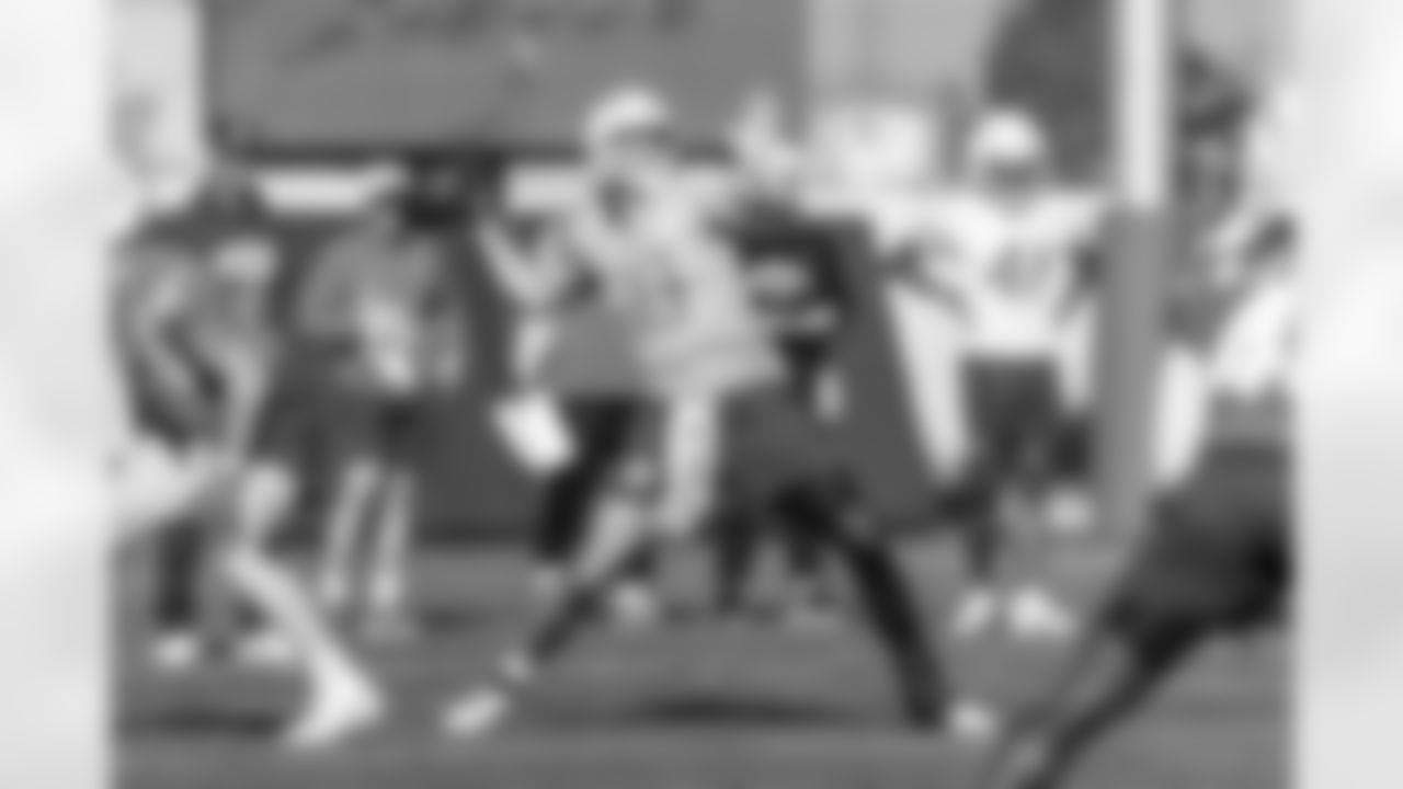 The Los Angeles Chargers practice on Thursday, January 2, 2025 at The Bolt in El Segundo, CA.