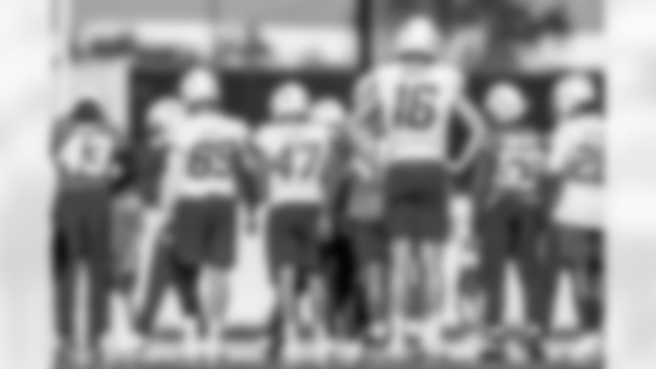 The Los Angeles Chargers practice on Friday, December 19, 2025 at The Bolt in El Segundo, CA.