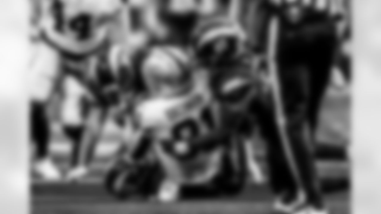 Take a look back at the Chargers Week 13 matchup with the Raiders in monochrome.