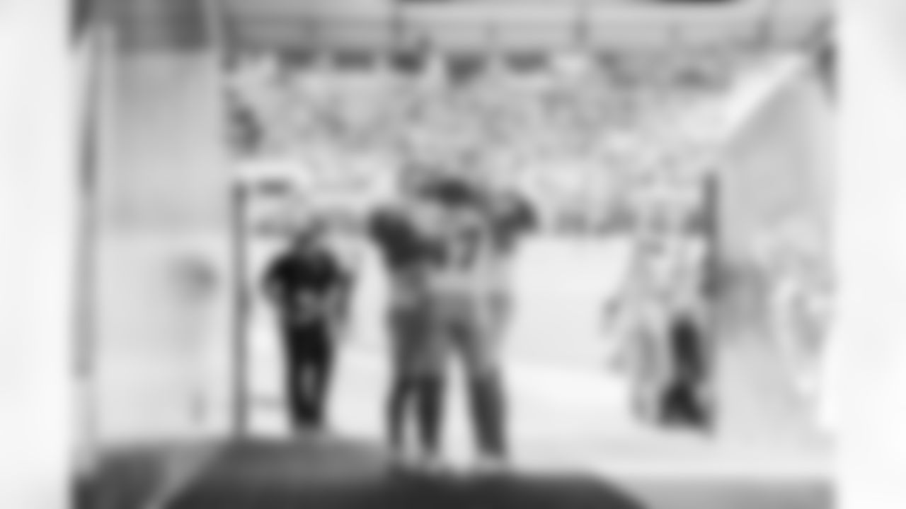 LS Josh Harris (47), WR Tre Harris (9) and P JK Scott (16)