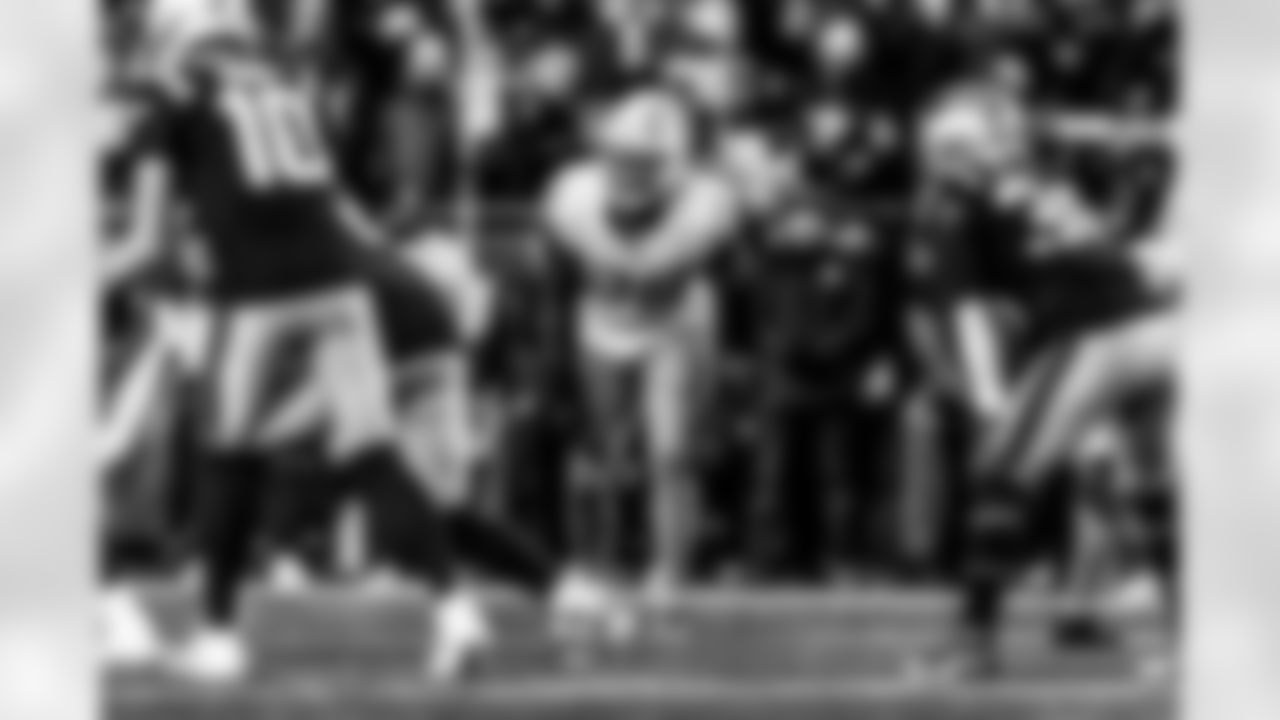 Take a look back at the Chargers Wild Card matchup with the Patriots in monochrome.