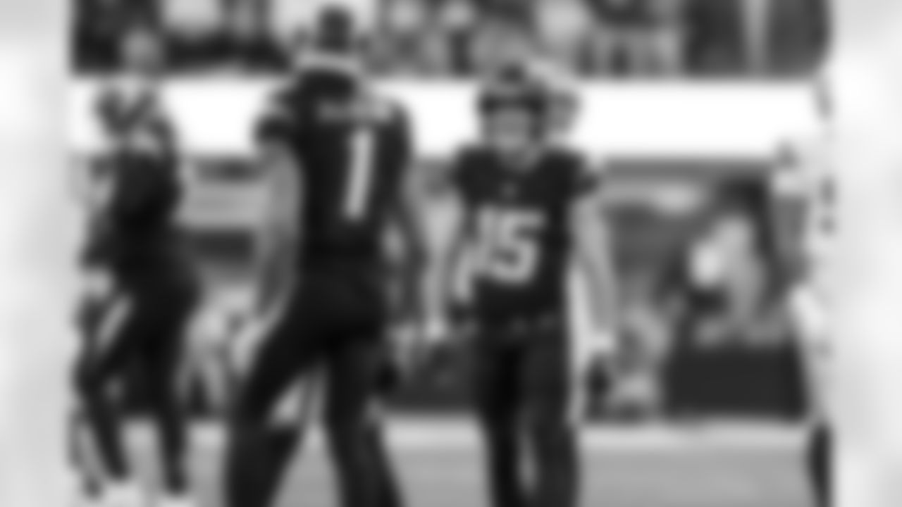 WR Quentin Johnston (1) and WR Ladd McConkey (15)