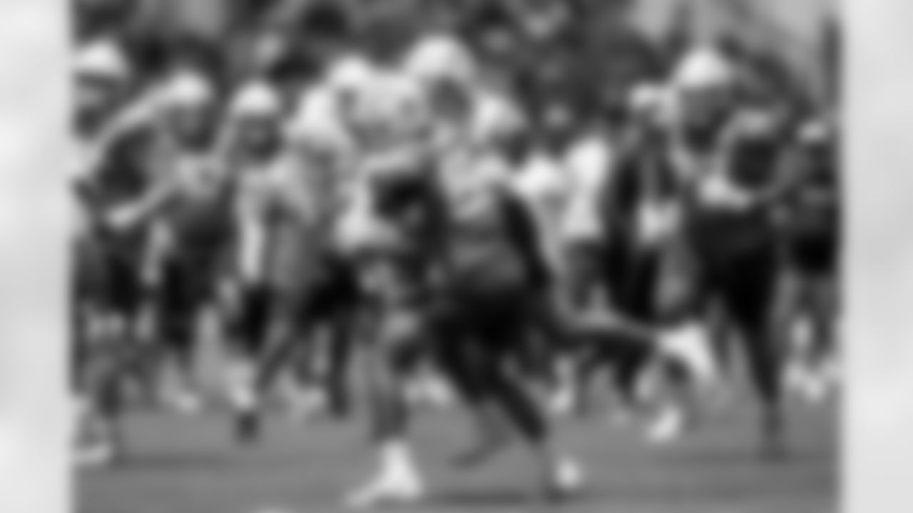 The Los Angeles Chargers practice at Training Camp on Sunday, August 3, 2025 at The Bolt in El Segundo, CA.