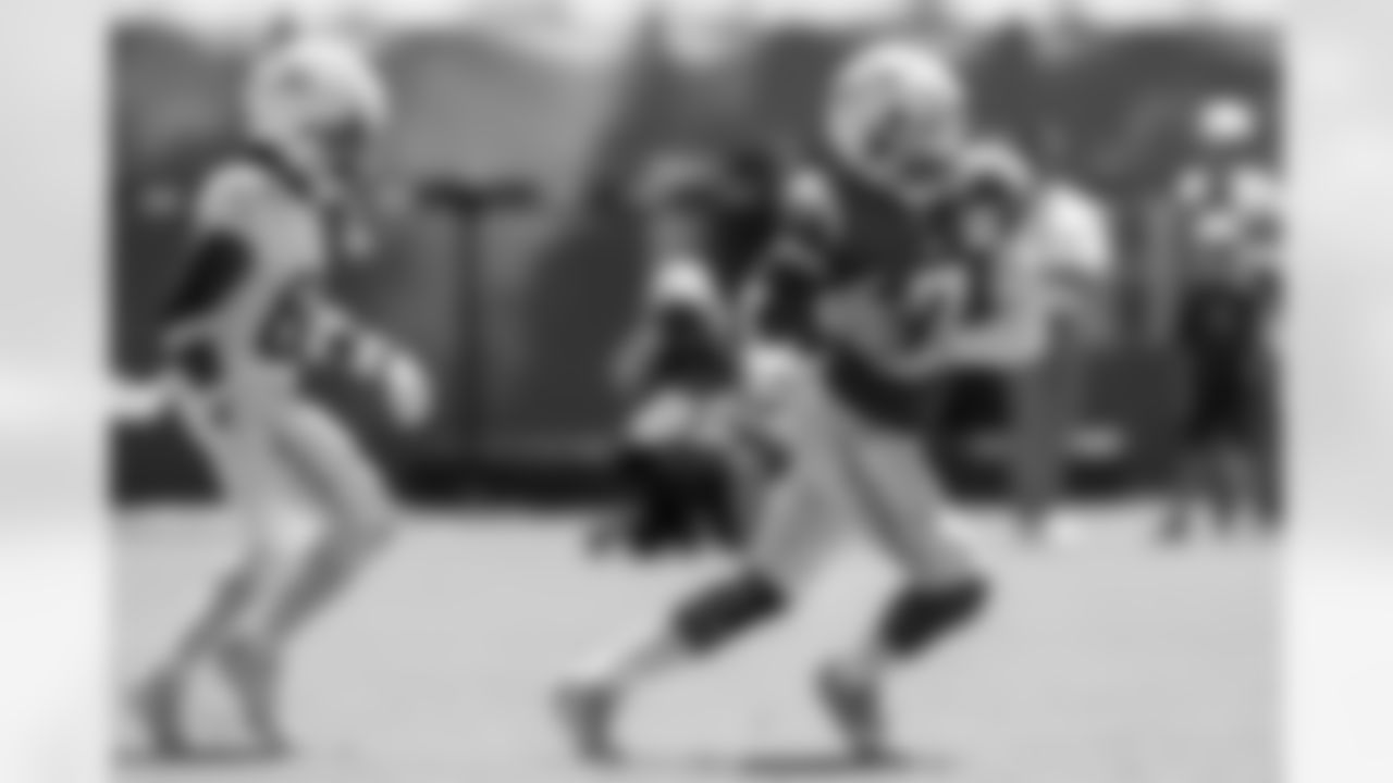 The Los Angeles Chargers practice at Training Camp on Wednesday, August 21, 2024 at The Bolt in El Segundo, CA.