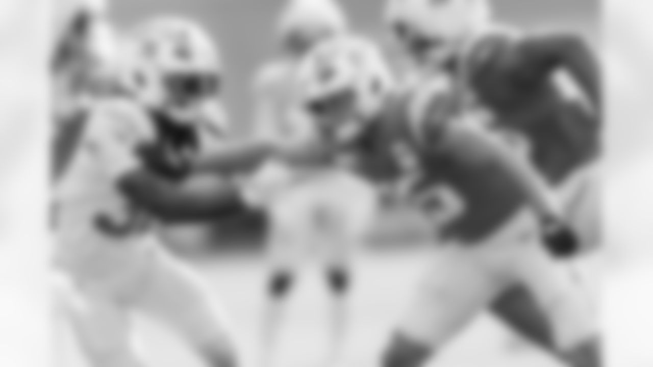 The Los Angeles Chargers practice at Training Camp on Saturday, July 26, 2025 at The Bolt in El Segundo, CA.