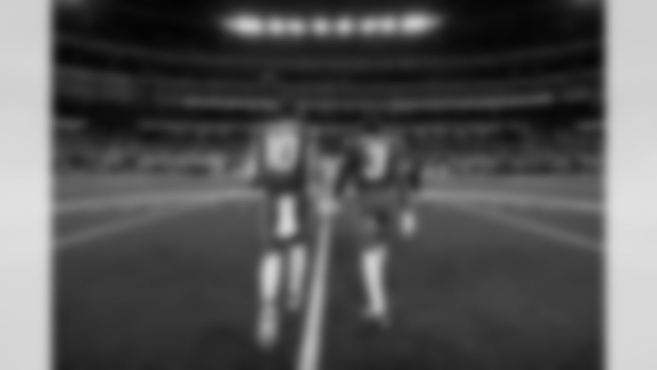 An Isolated Walk - A very unique situation that's reserved only for overtime. Usually for a pregame coin toss the Chargers have six captains and they're walking alongside referees and a lot of different cameras. For the overtime toss, it was just Justin Herbert and Derwin James, the leaders of the offense and defense, walking to meet the Eagles captains. As the clock was winding down in regulation, I hustled over from the endzone to follow these two out.