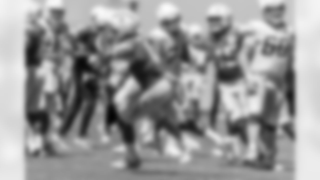 The Los Angeles Chargers practice at Training Camp on Wednesday, August 21, 2024 at The Bolt in El Segundo, CA.