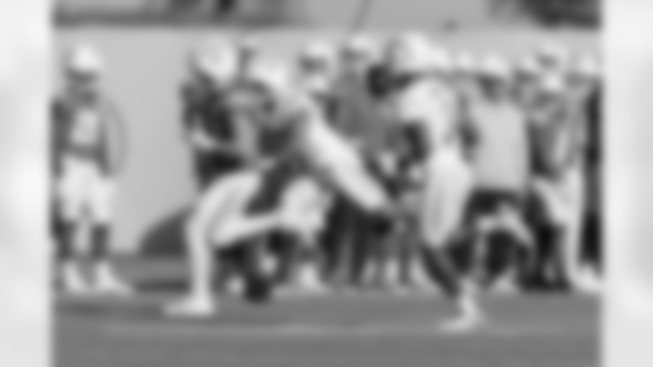 The Los Angeles Chargers practice at Training Camp on Saturday, July 27, 2024 at The Bolt in El Segundo, CA.