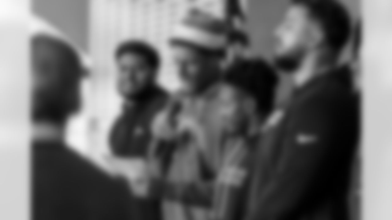 The Los Angeles Chargers host their annual Bikes for Kids event on Monday, December 15, 2025 at Washington Washington Elementary School in Pasadena, CA.