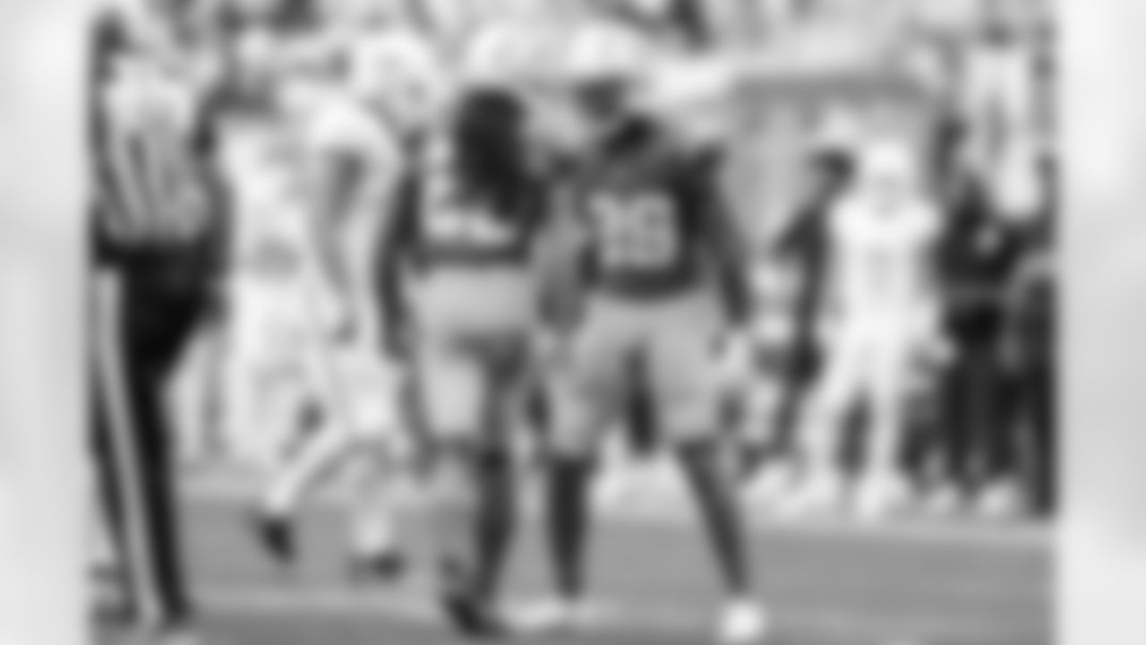 CB Donte Jackson (26) and CB Tarheeb Still (29)
