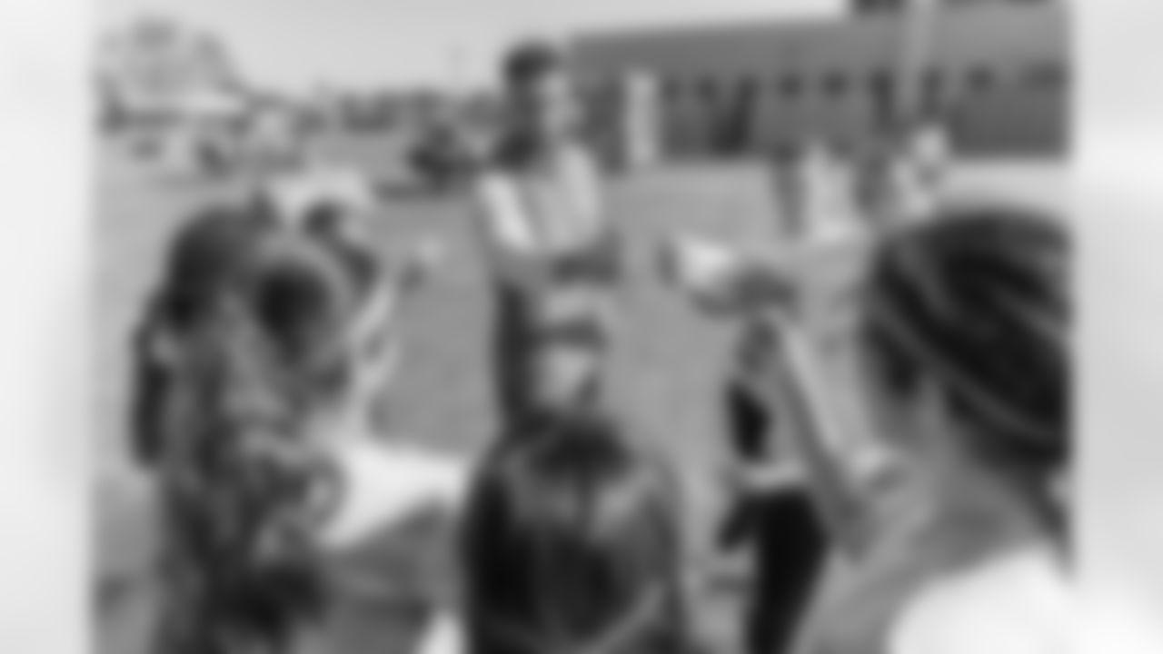 The Los Angeles Chargers host a girls flag football camp on Tuesday, December 02, 2025 at St. Joseph High School in Lakewood, CA.