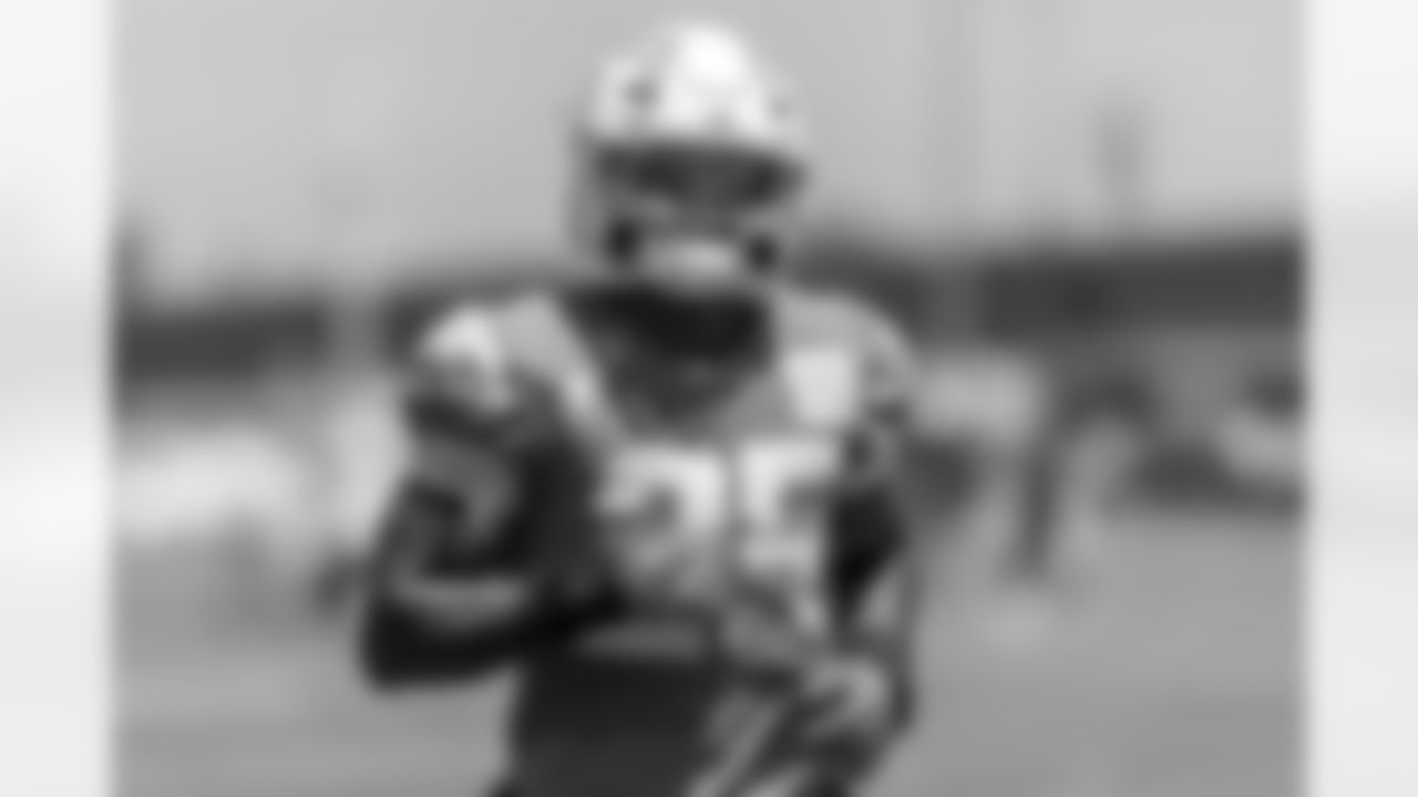 The Los Angeles Chargers practice at Training Camp on Tuesday, August 19, 2025 at The Bolt in El Segundo, CA.