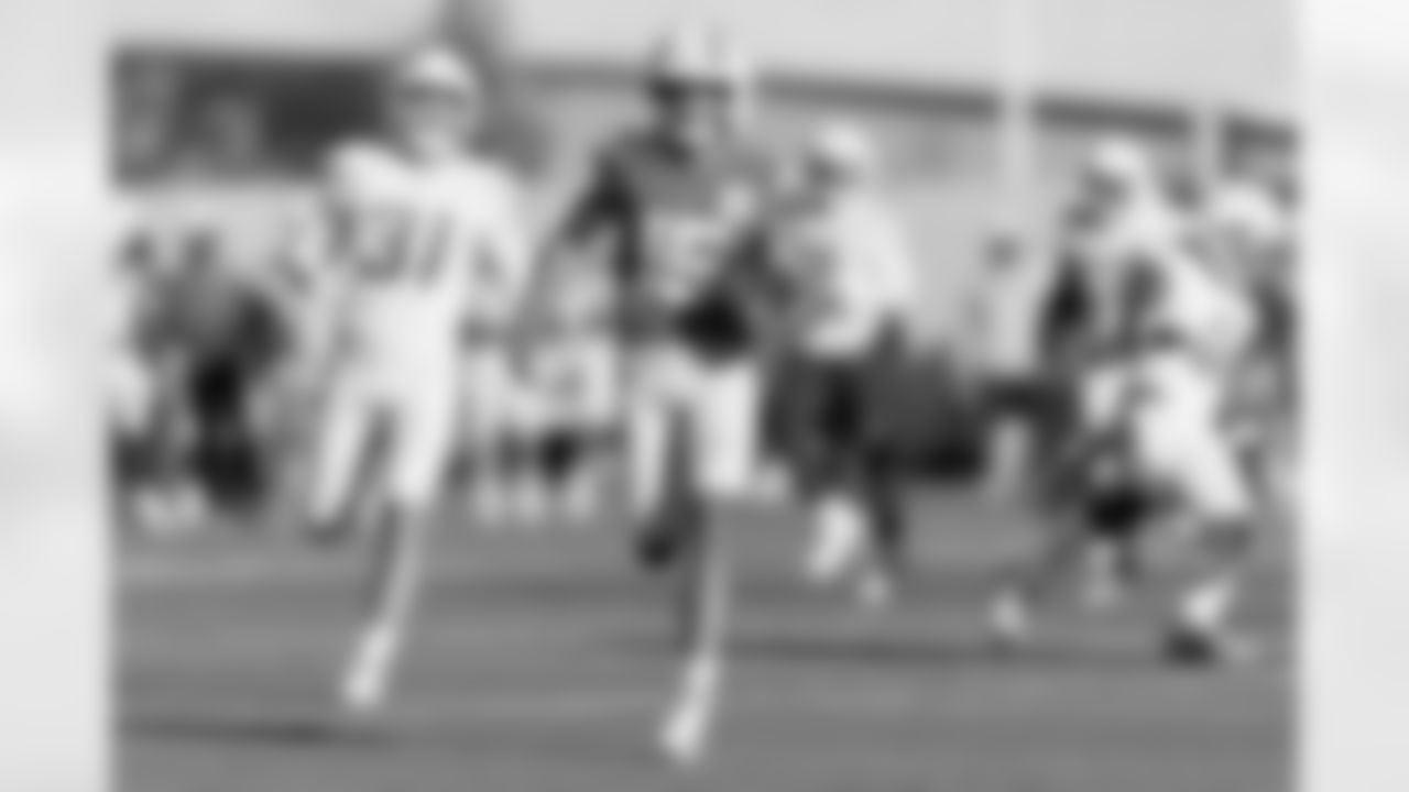 The Los Angeles Chargers practice at Training Camp on Saturday, July 27, 2024 at The Bolt in El Segundo, CA.
