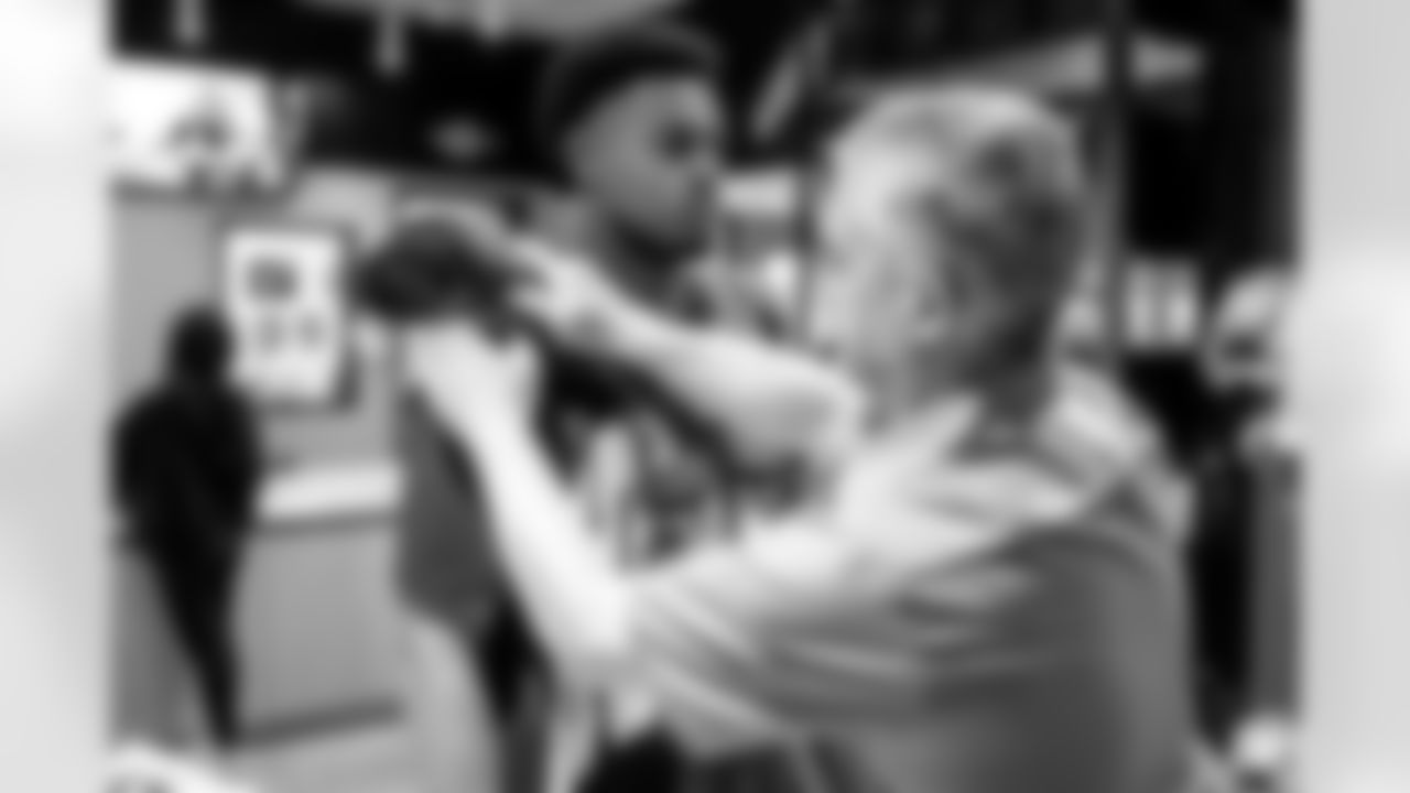 The Los Angeles Chargers rookie class is fitted for equipment on Thursday, May 8, 2025 at The Bolt in El Segundo, CA.