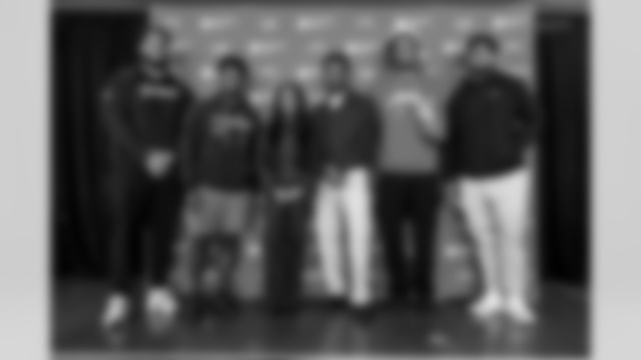 The Los Angeles Chargers host their annual Bikes for Kids event on Monday, December 15, 2025 at Washington Washington Elementary School in Pasadena, CA.