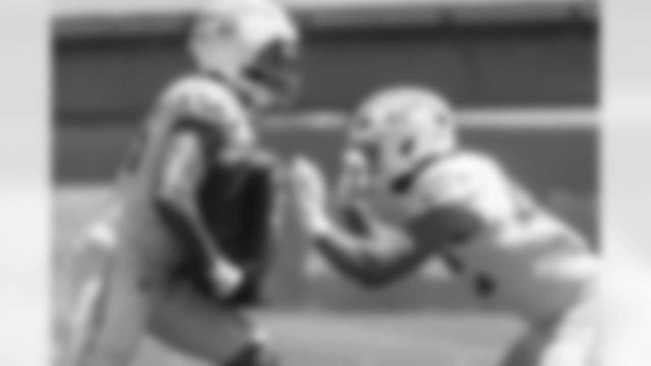 The Los Angeles Chargers practice at Training Camp on Monday, August 18, 2025 at The Bolt in El Segundo, CA.