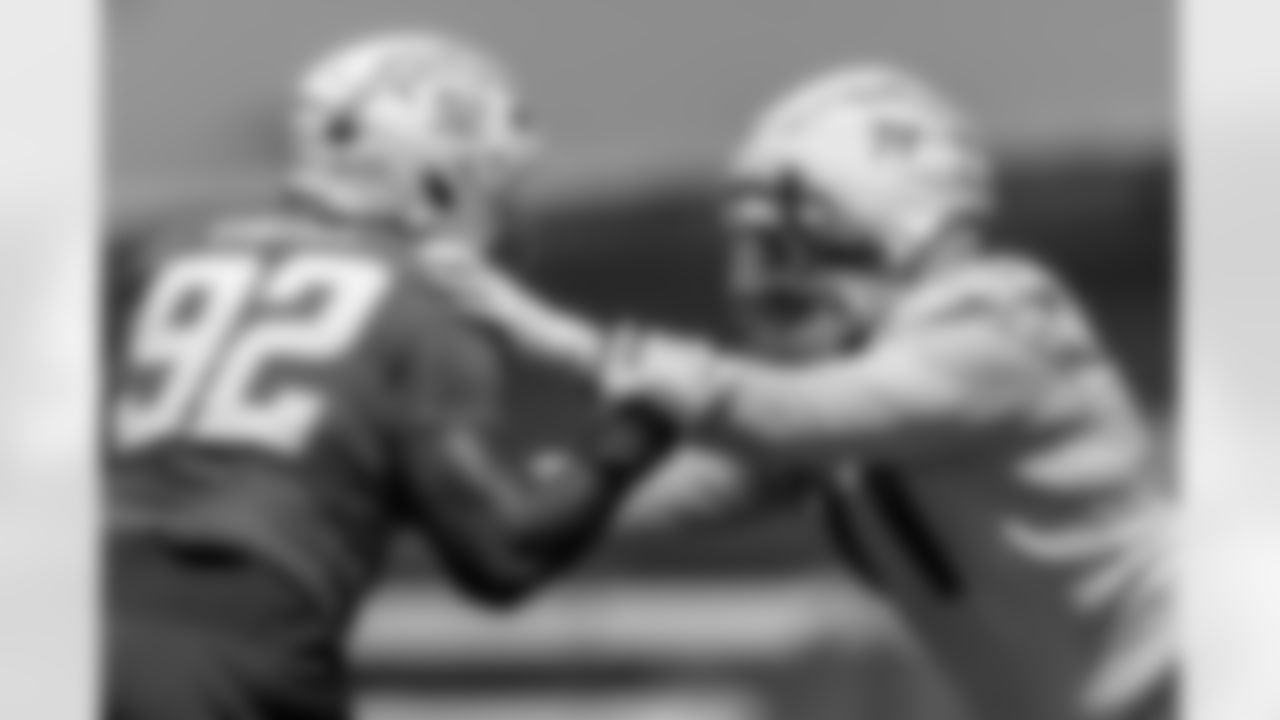 The Los Angeles Chargers practice at Training Camp on Tuesday, August 19, 2025 at The Bolt in El Segundo, CA.