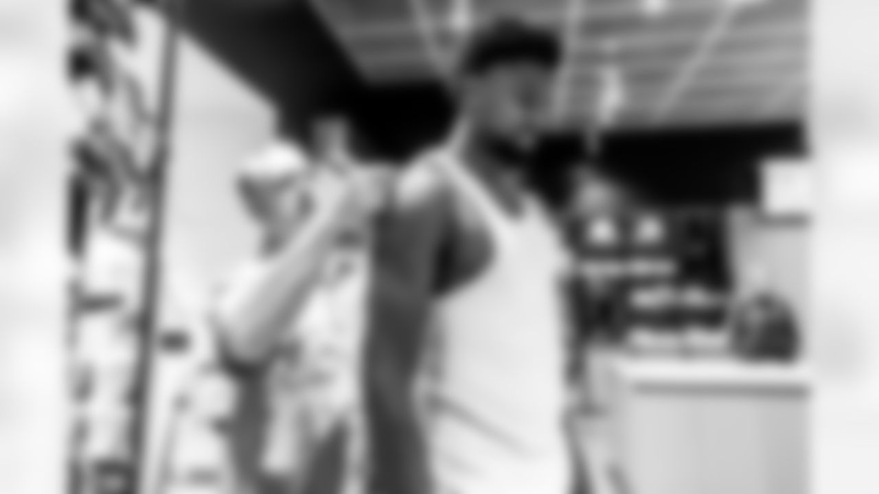 The Los Angeles Chargers rookie class is fitted for equipment on Thursday, May 8, 2025 at The Bolt in El Segundo, CA.