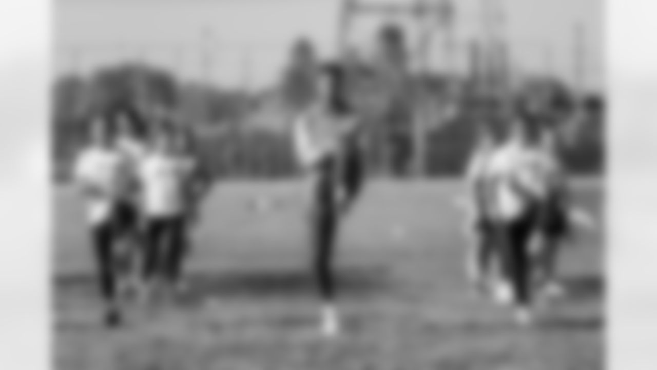 The Los Angeles Chargers host a girls flag football camp on Tuesday, December 02, 2025 at St. Joseph High School in Lakewood, CA.