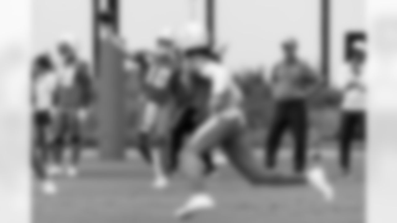 The Los Angeles Chargers practice on Thursday, August 28, 2025 at The Bolt in El Segundo, CA.